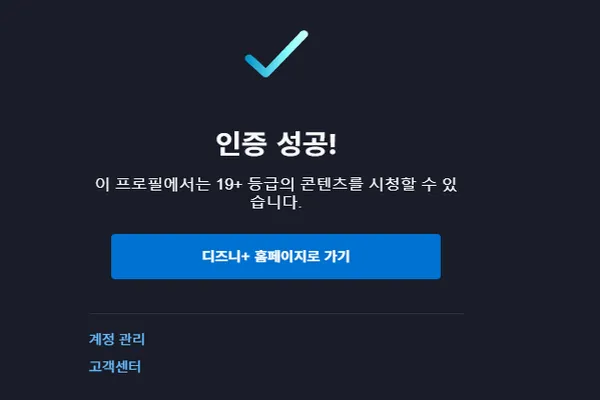 디즈니플러스 성인인증 3